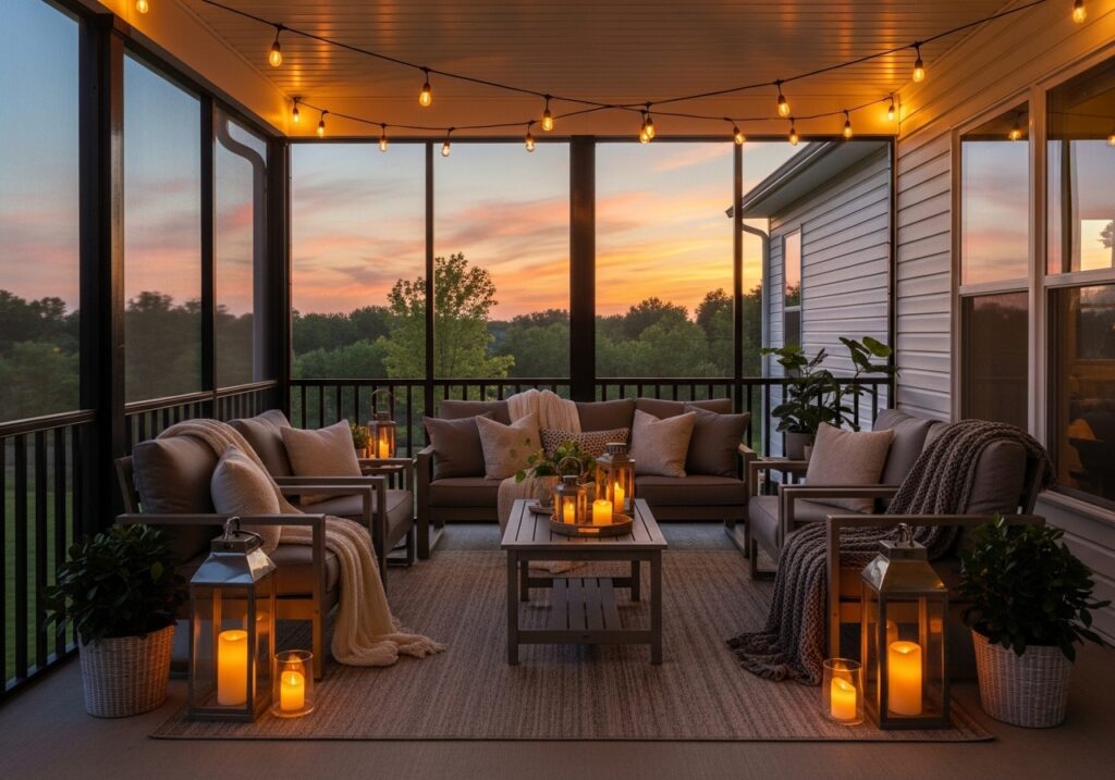 Warm Lighting for Evenings on the Porch