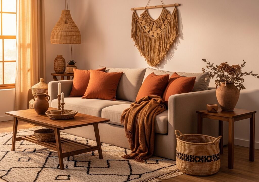 Earthy Color Palette With Textured Layers