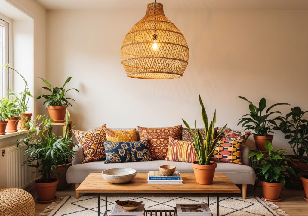 Boho Lighting With Natural Materials