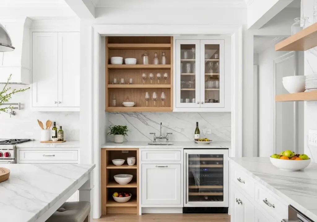 Wet Bar Ideas in the Kitchen — Adding On vs. Building In