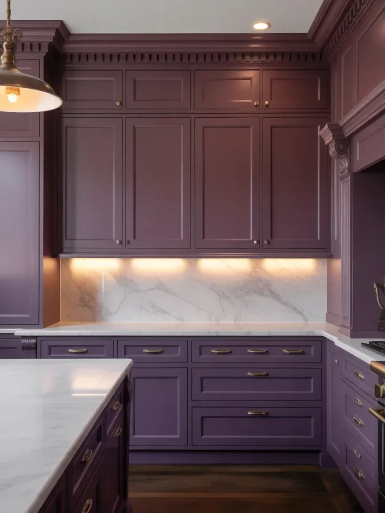 Aubergine Shaker Cabinets