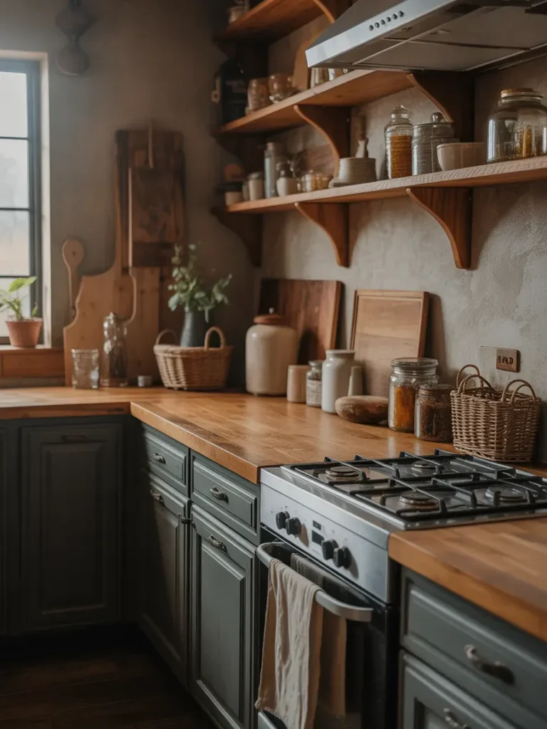 Add Warm Wood Countertops or Butcher Block