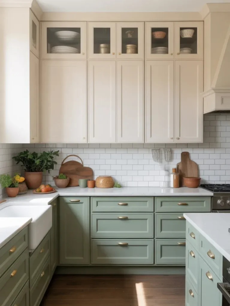  Two-Tone Cabinets for Depth