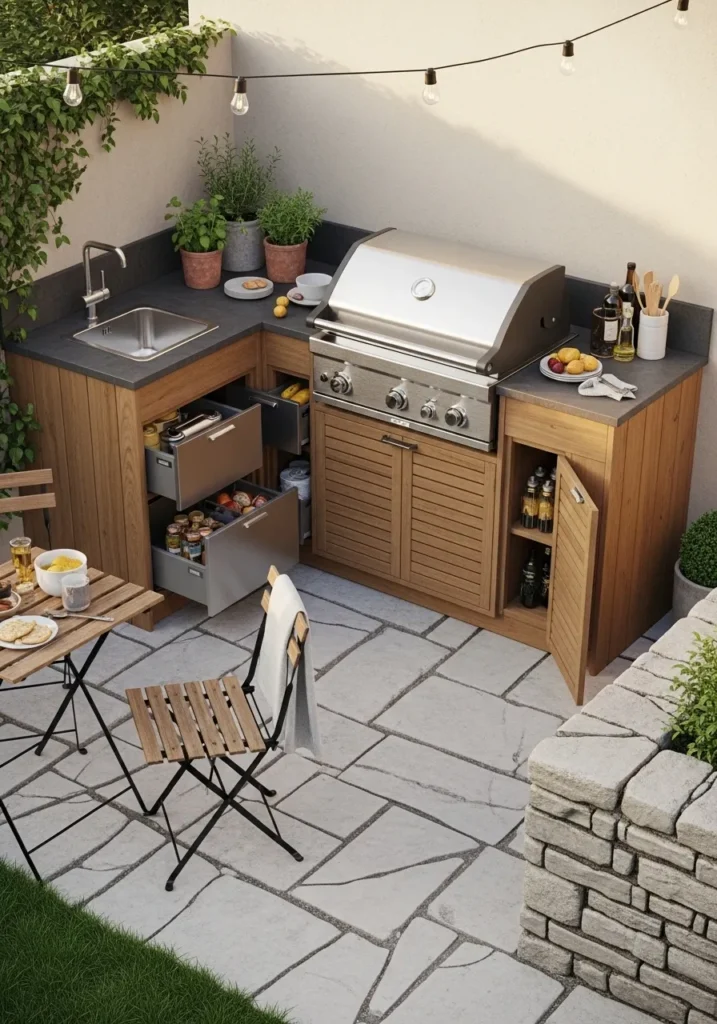 Luxury Outdoor Kitchen with Full Features