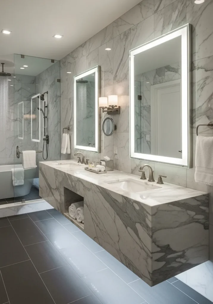 Minimal 72-Inch Double Vanity ($2,000–$5,000)