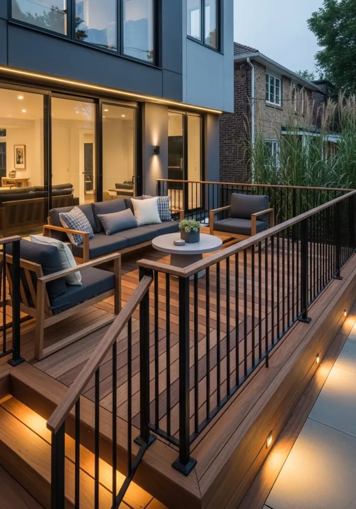 Black Metal Railings for a Bold Modern Look