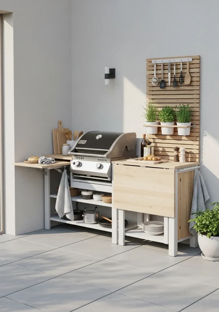 Compact Grill Station for Small Spaces
