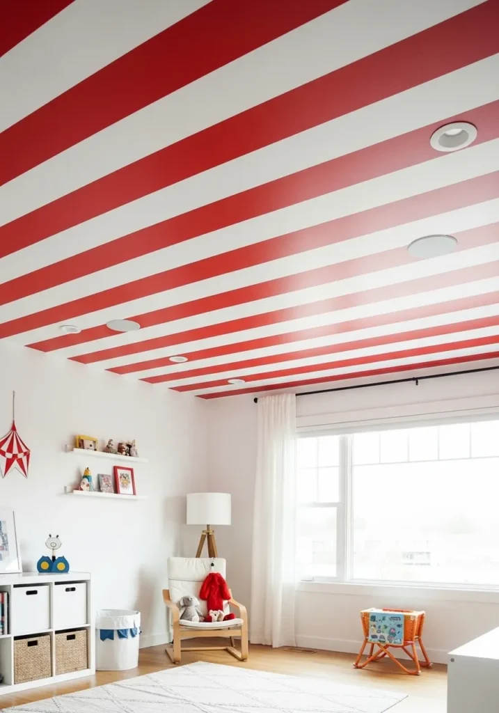 Classic Red & White Circus Stripes