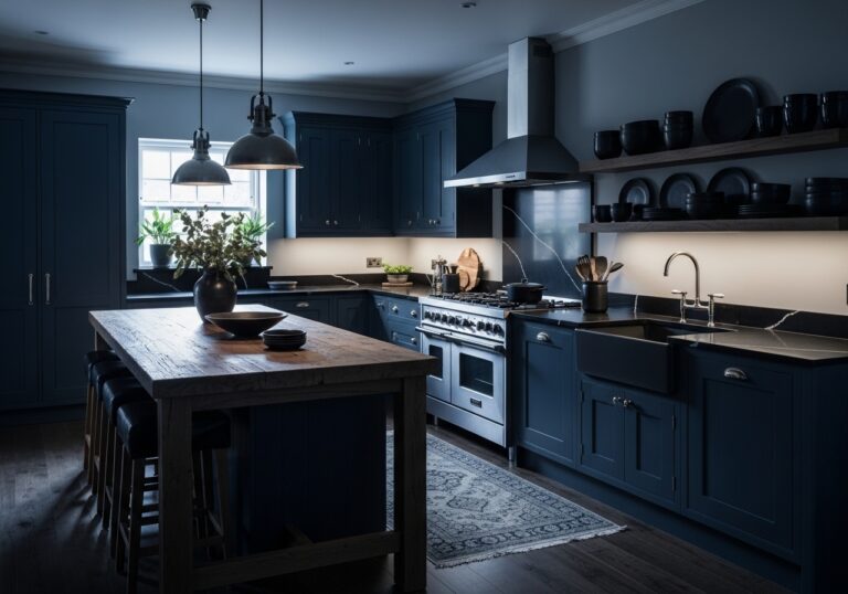 Moody Blue Kitchen Ideas