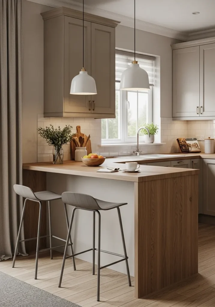 Peninsula with Breakfast Bar Seating