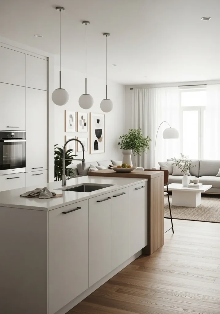 Open-Concept Divider Peninsula