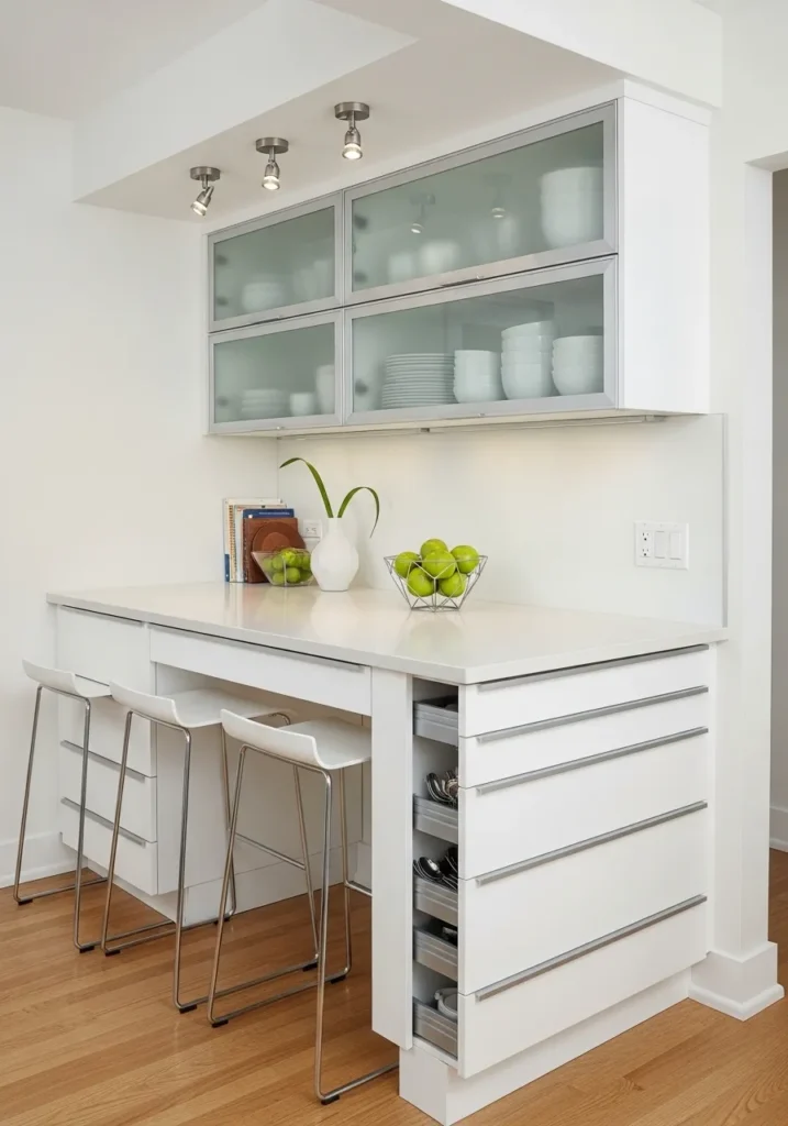 Peninsula with Built-In Storage