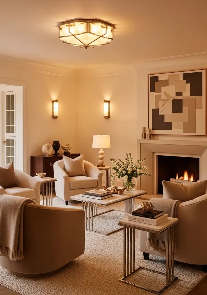 Neutral Palette with Metallic Layering