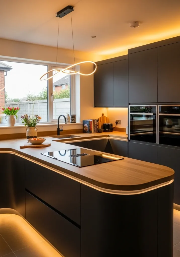 Curved Peninsula Design