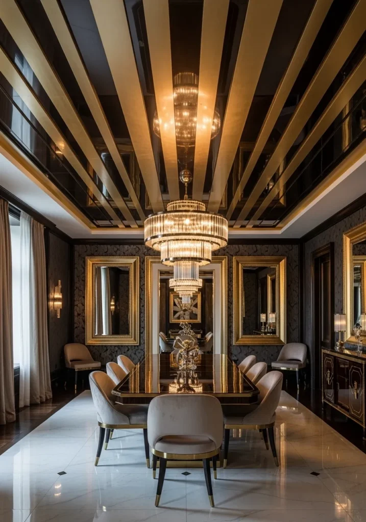 Metallic Neo Deco Glam Ceiling