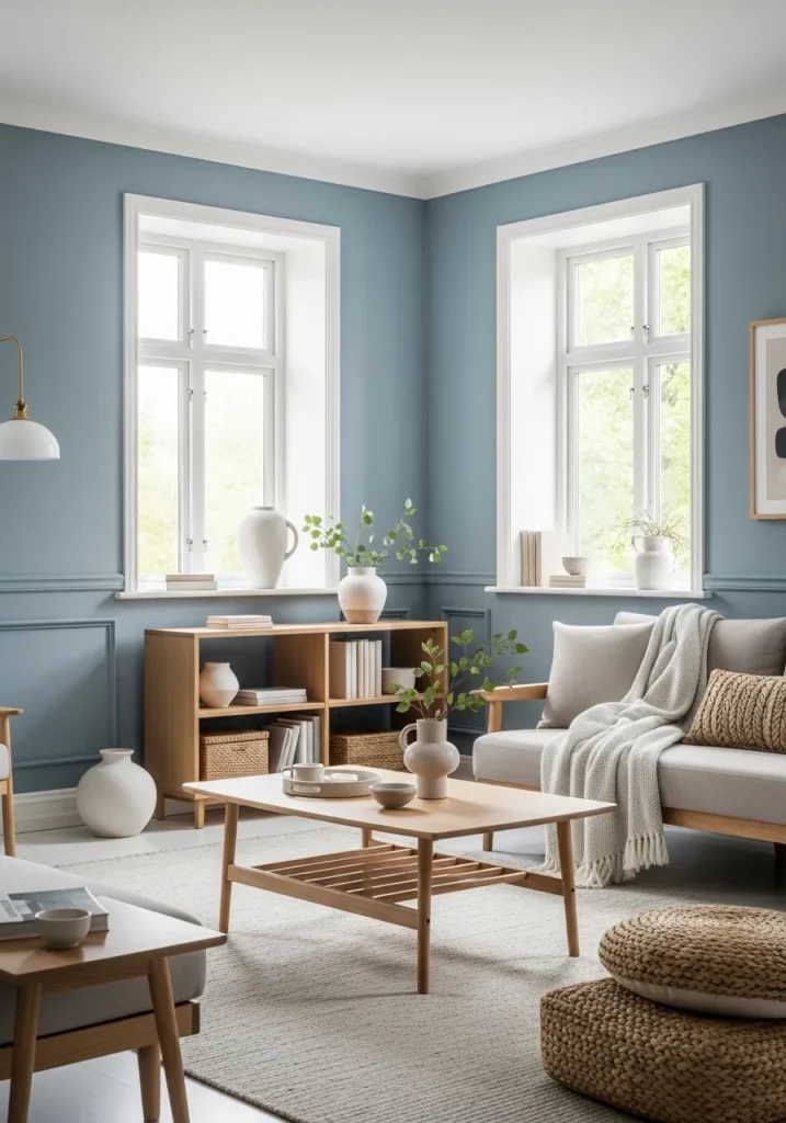 Soft Blue-Gray Calm — Smoke & Muted Blues