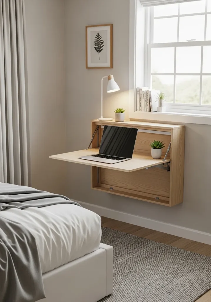  Wall-Mounted Foldable Desk