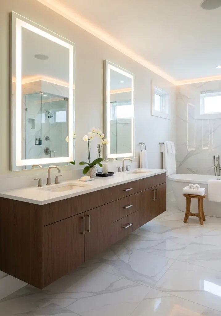 Wall-to-Wall 60-Inch Floating Vanity ($1,200–$3,000)