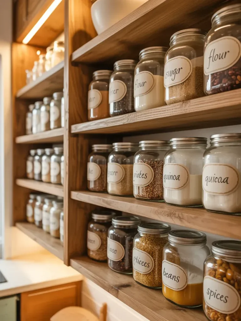 Glass Jars and Pantry Displays