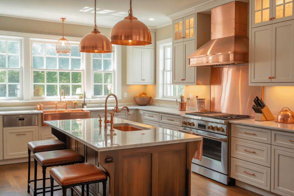 Kitchen With Copper Accents Ideas
