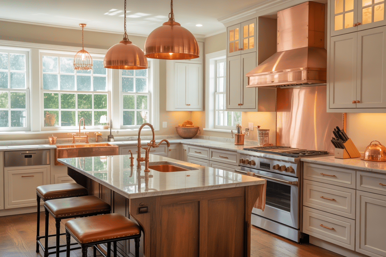 12 Kitchen With Copper Accents Ideas That Are Trending in 2026 - Modern ...