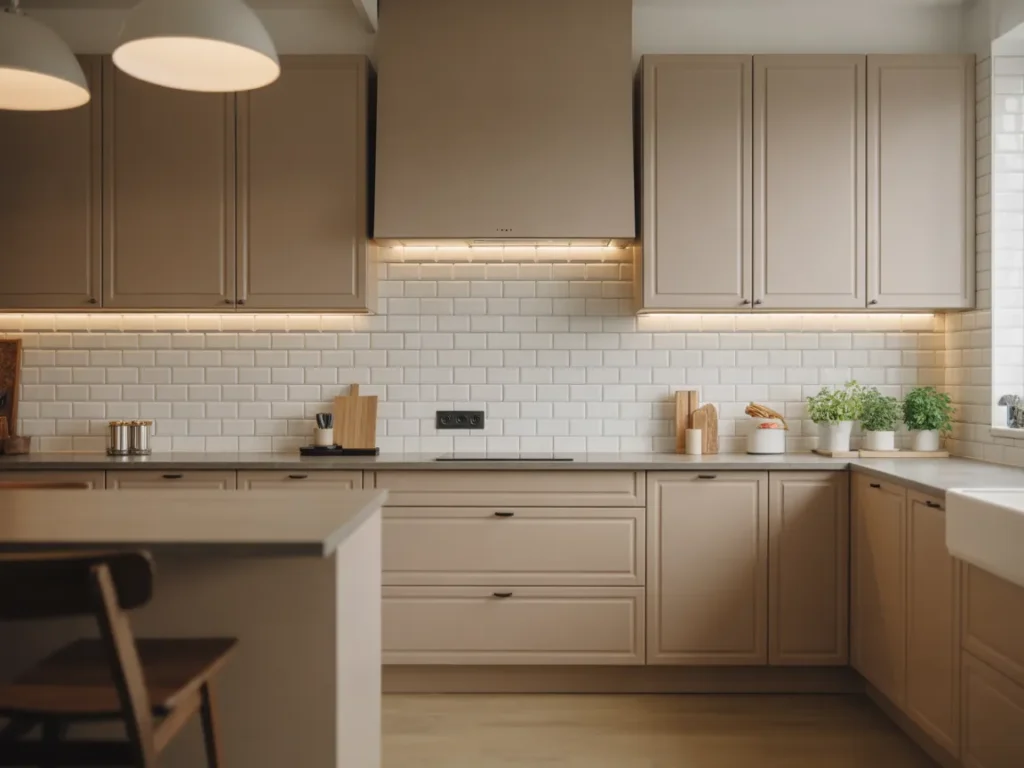 Greige Neutral (SW Accessible Beige vs BM Edgecomb Gray)