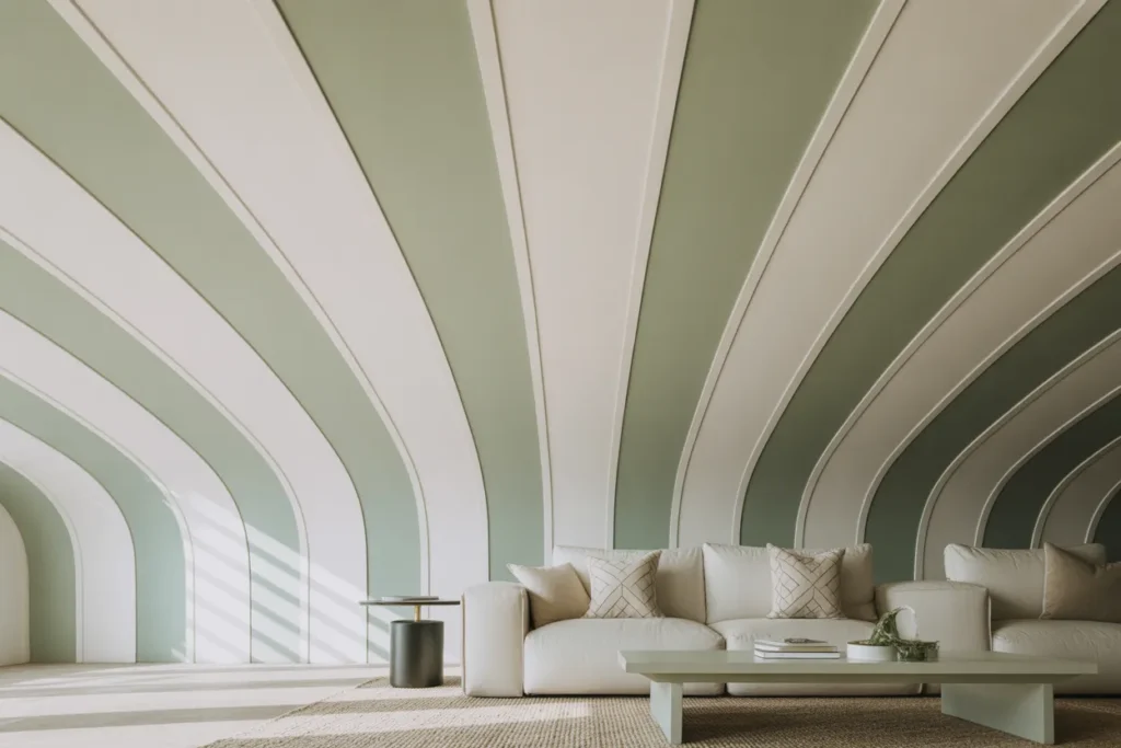 Striped Ceiling Paint Ideas