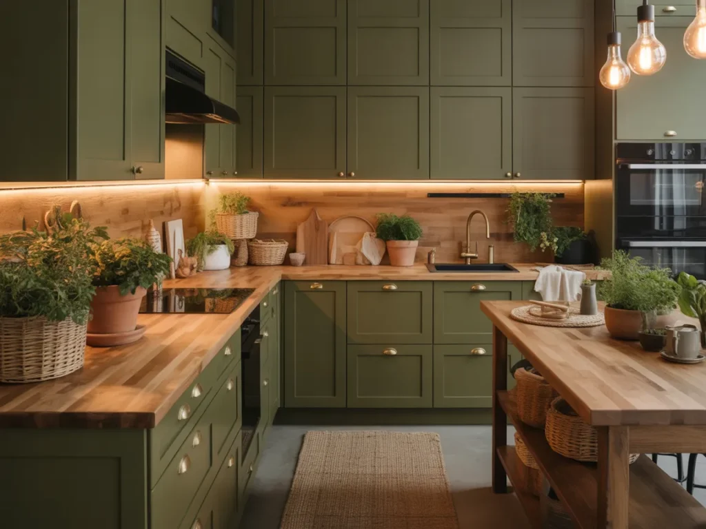 Olive Green (SW Pewter Green vs BM Gloucester Sage)