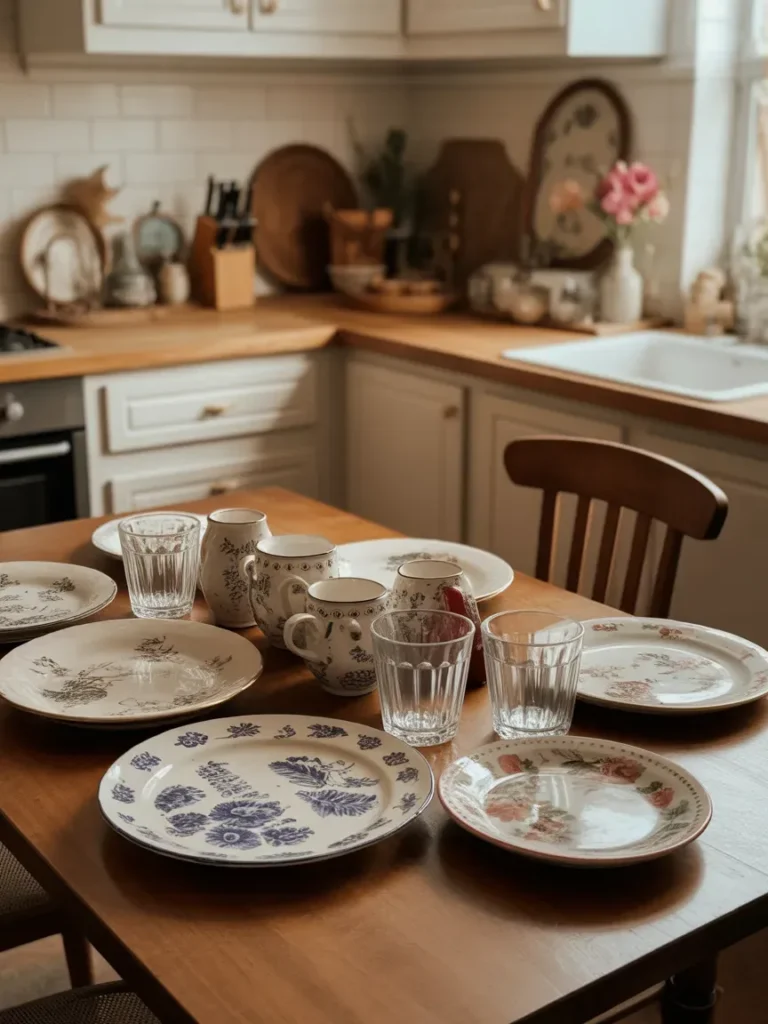 Mismatched Dishware Collections