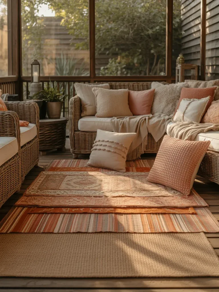  Layer Outdoor Rugs and Textures