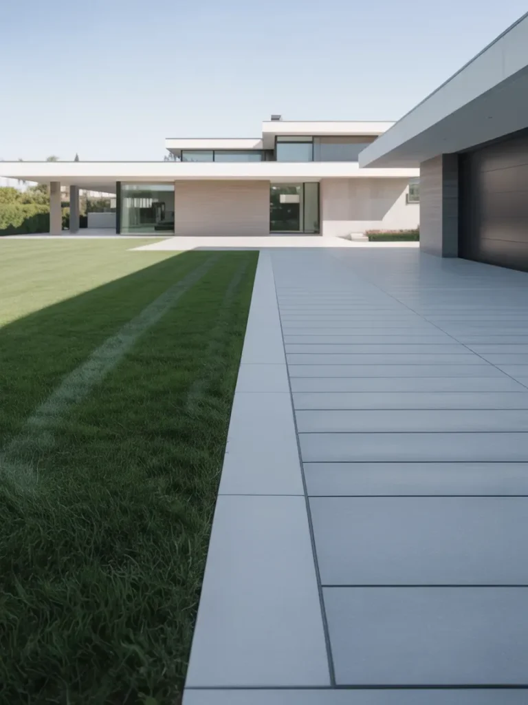 Light Grey Minimal Driveway