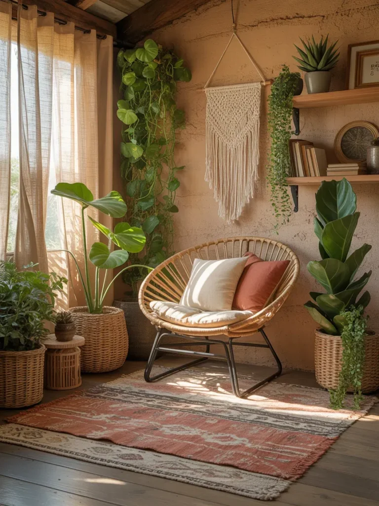 Boho-Inspired Workspace