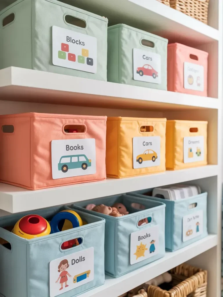 Label Storage Bins with Pictures