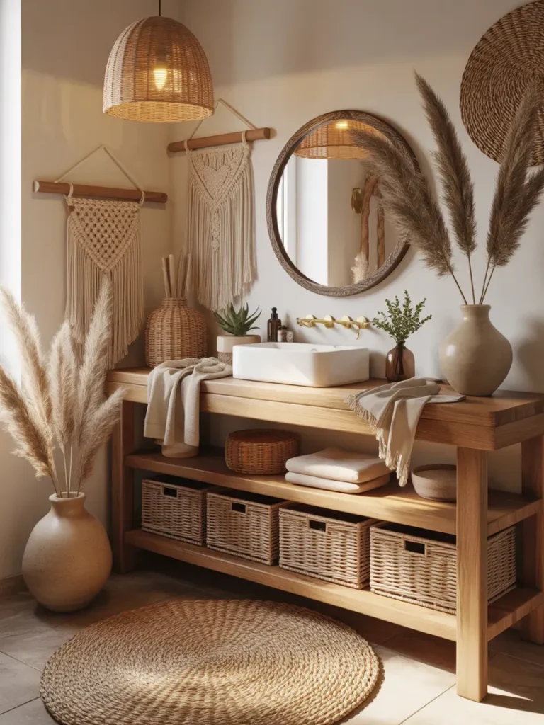 Add Woven Baskets for Storage