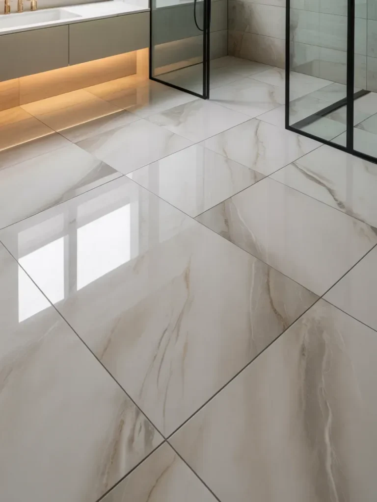 Large Format Tiles for a Clean Modern Look