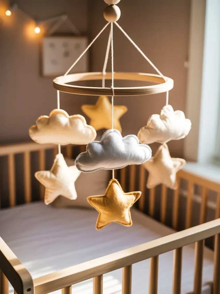 DIY Mobile Above Crib