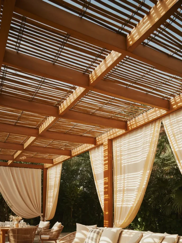  Add Shade Panels or Bamboo Screens