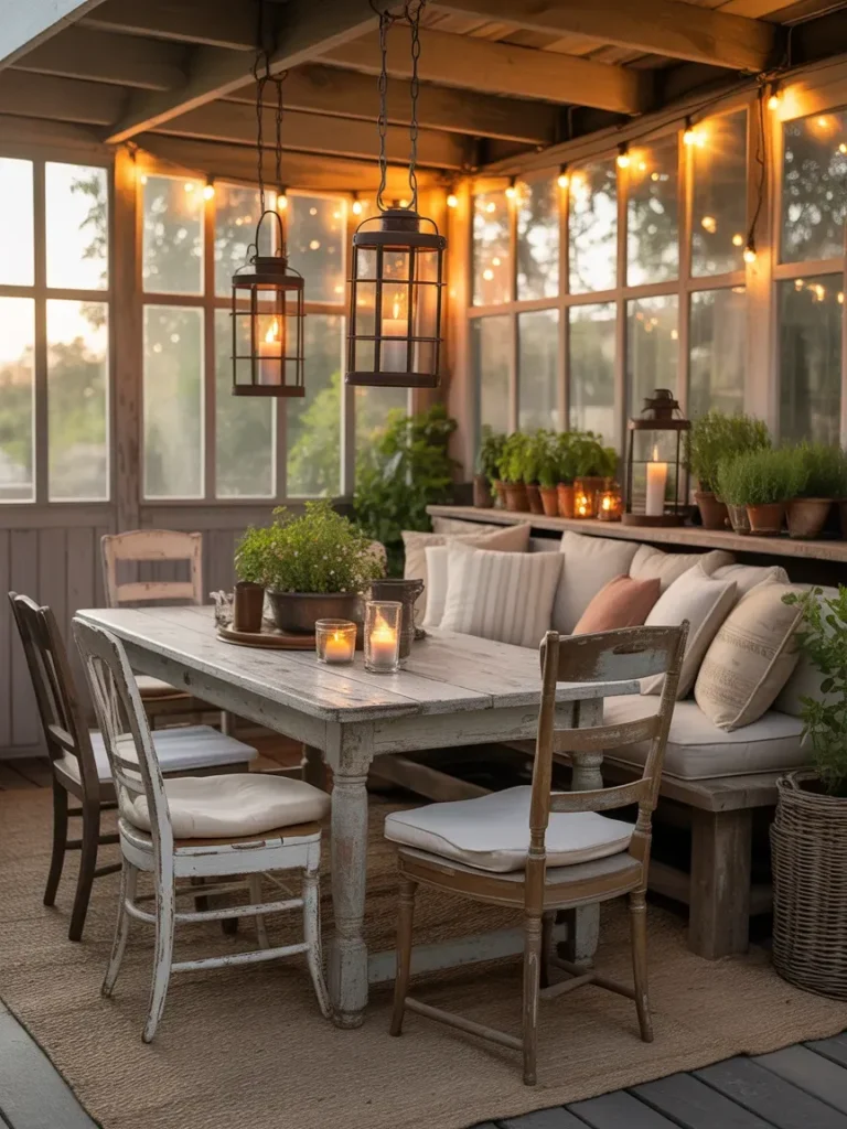 Farmhouse-Style Patio Decor