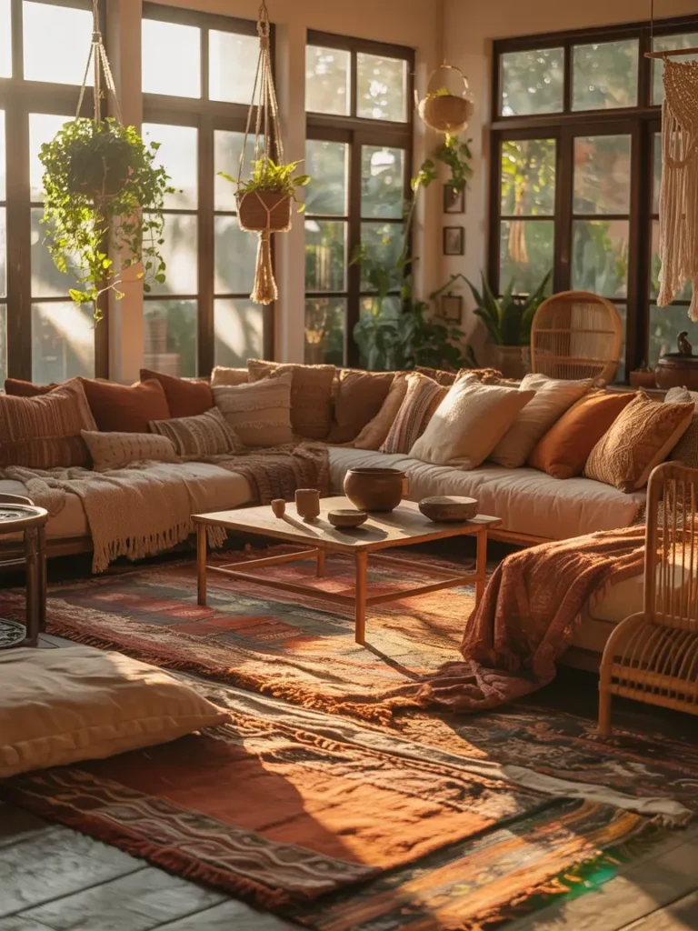 Style a Cozy Bohemian Living Room