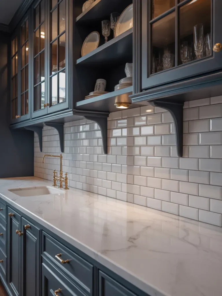 Marble or Quartz Countertops