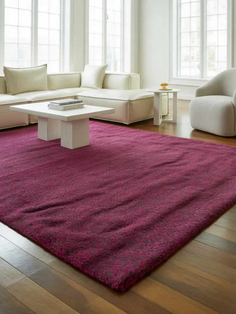 Bold Magenta Statement Rug
