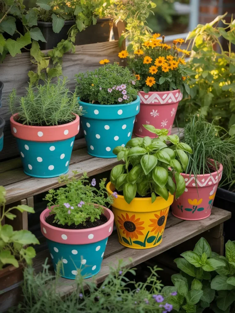 Painted Flower Pots