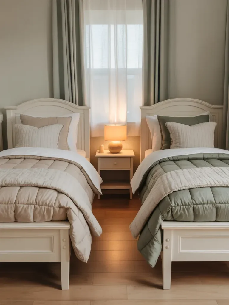 Twin Beds with Central Divider
