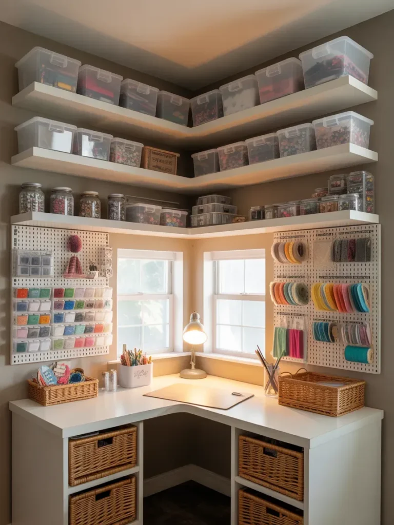 Budget-Friendly Corner Craft Nook