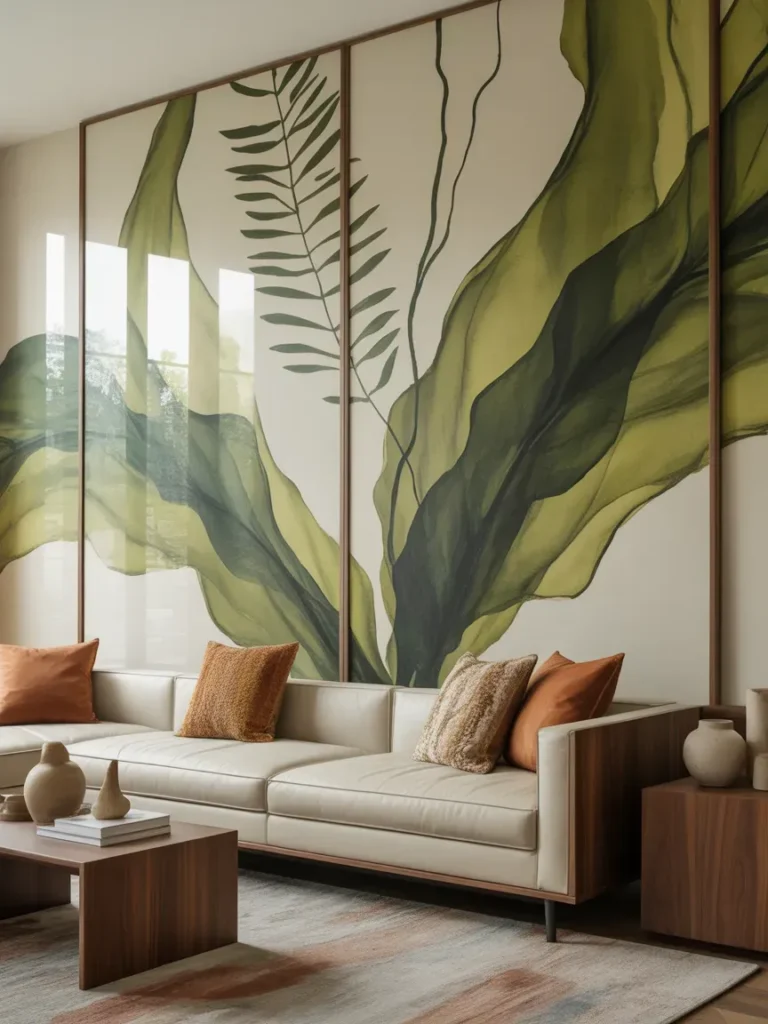Green Abstract Plant-Inspired Art