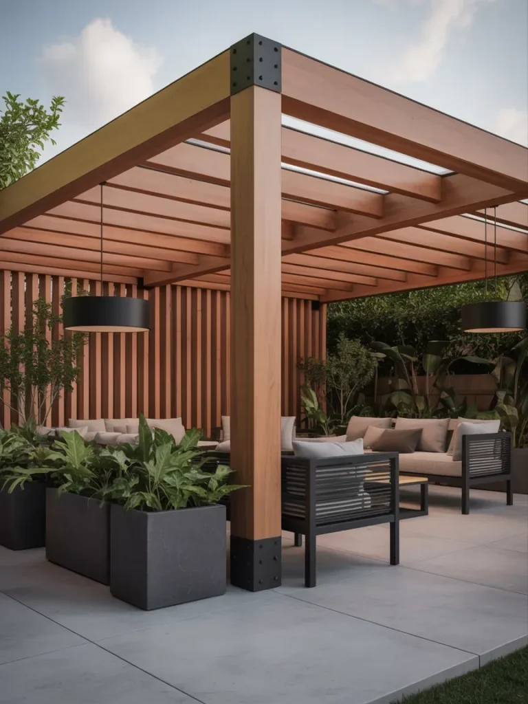  Mix Wood and Black Accents for a Modern Look