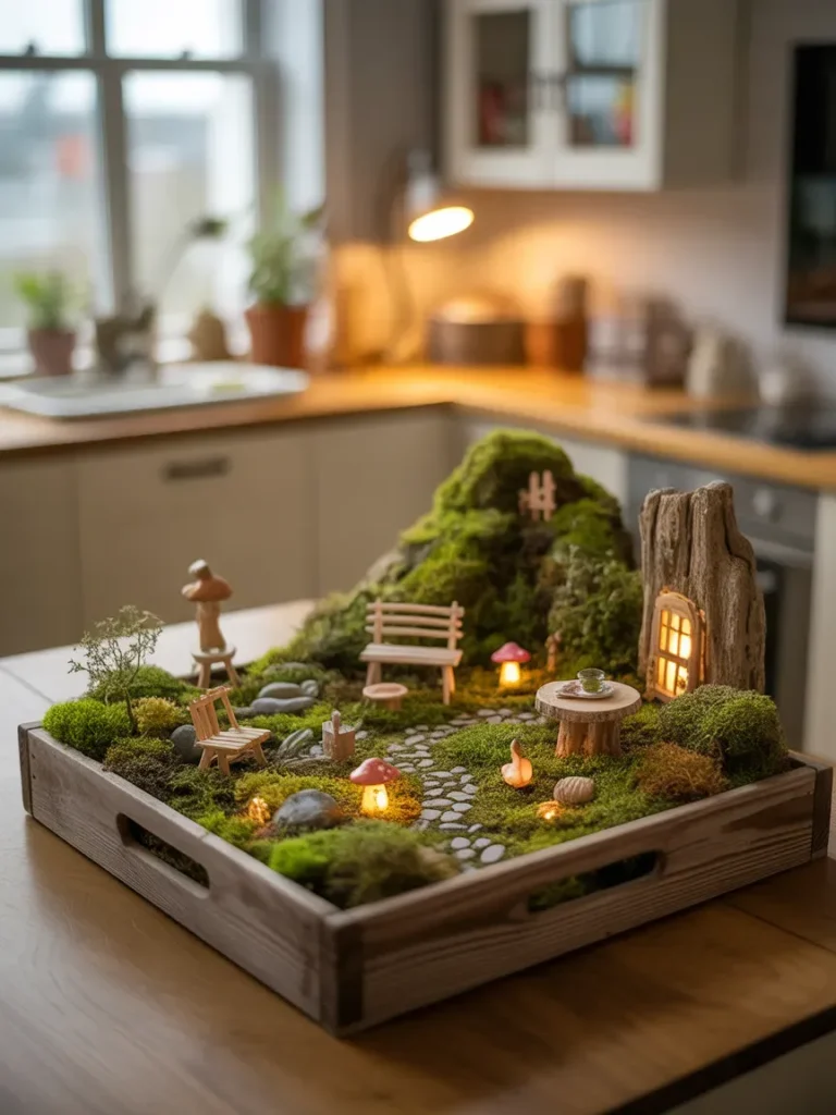 Indoor Fairy Garden Tray