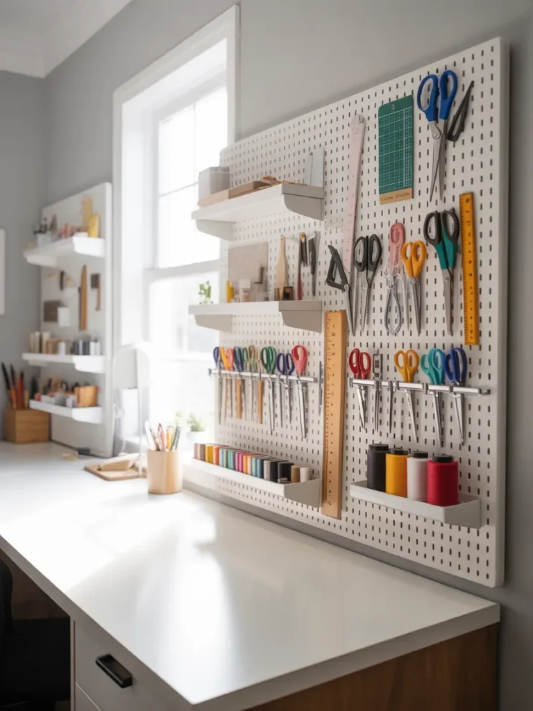 Pegboard Organization Wall