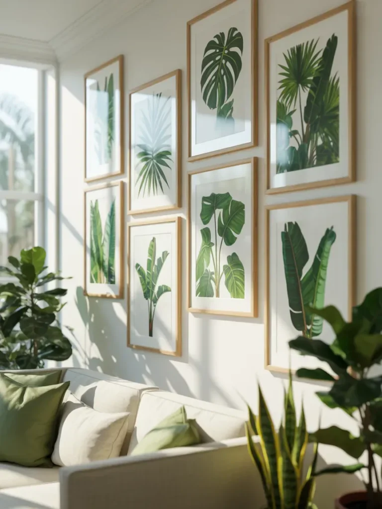 Tropical Leaf Gallery Wall