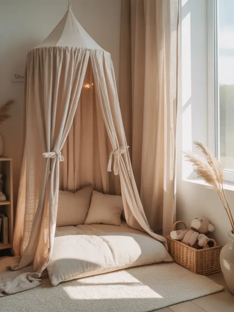 DIY Curtain or Canopy Corner
